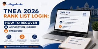 TNEA 2026 Rank List Login: How to Recover Application Number and Password
